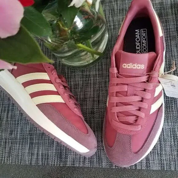 adidas Run 70s 2.0 Nylon/Suede Active Sport Gym Trainer~IH8598~Wonder Red/Yellow - Picture 3 of 11